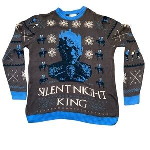 Game of Thrones Night King Silent Night King Christmas Sweater Mens XL